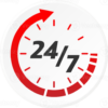 24-7-support-in-abstract-style-on-white-background-customer-service-online-support-call-center-flat-logo-png